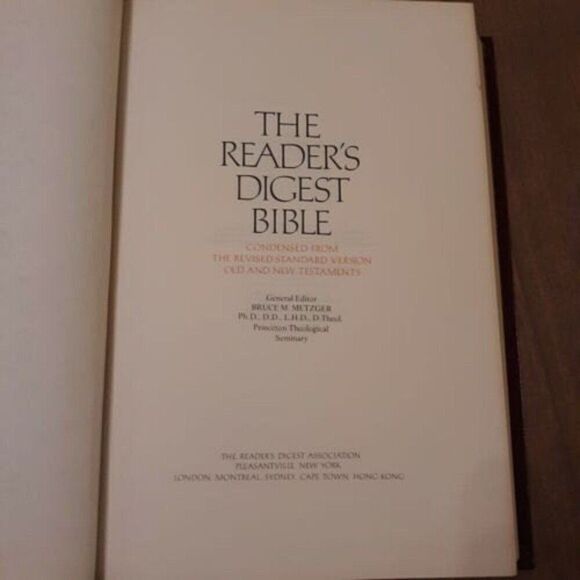 Vintage 1982 The Reader's Digest Bible Old & New Testament Hardcover - Picture 5 of 10